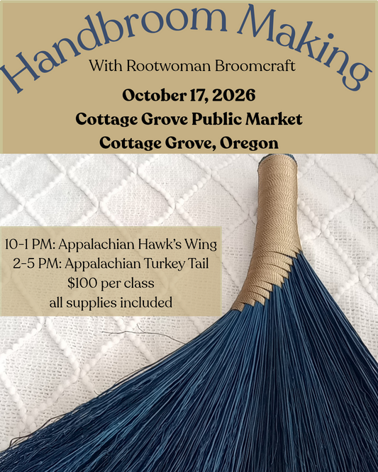Handbroom making @ Cottage Grove